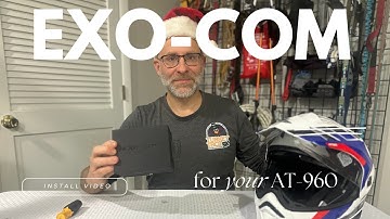Exo-com install on the new Scorpion AT-960 Helmet