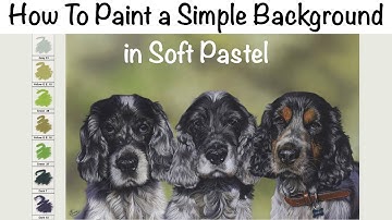 How To Paint a Simple Background in Soft Pastel - REAL TIME Tutorial!