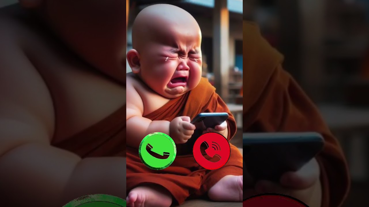 Baby monk calling ringtone 🤙😎🤩🤩 
