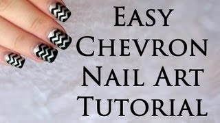Easy Chevron Nail Art Tutorial
