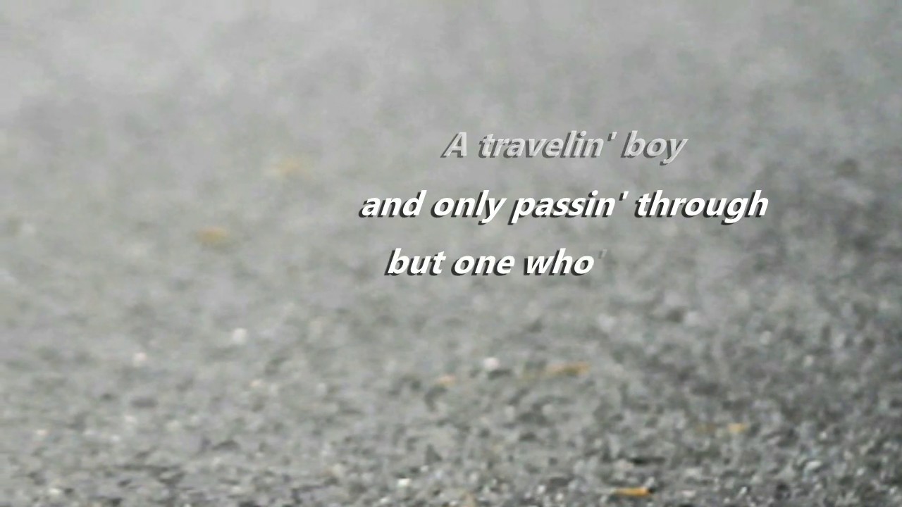 Traveling Boy _ PAUL WILLIAMS YouTube