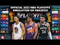 Simulating the 2023 NBA Playoffs on 2K! (Live Games)