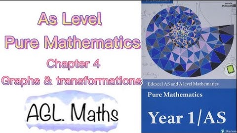 As level | chapter 4 | Graphs and transformation | Pure mathematics | Edexcel