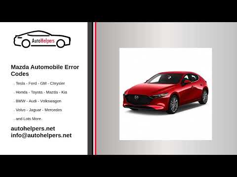 Mazda Automobile Error Codes