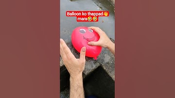 Experiment: Will a water balloon explode if it rolls down from a tall building? 💥🎈 #satisfying