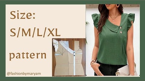 Complete tutorial of this amazing PATTERN✨️  size: s/m/l/xl #diy #sewing #tutorial #pattern #size