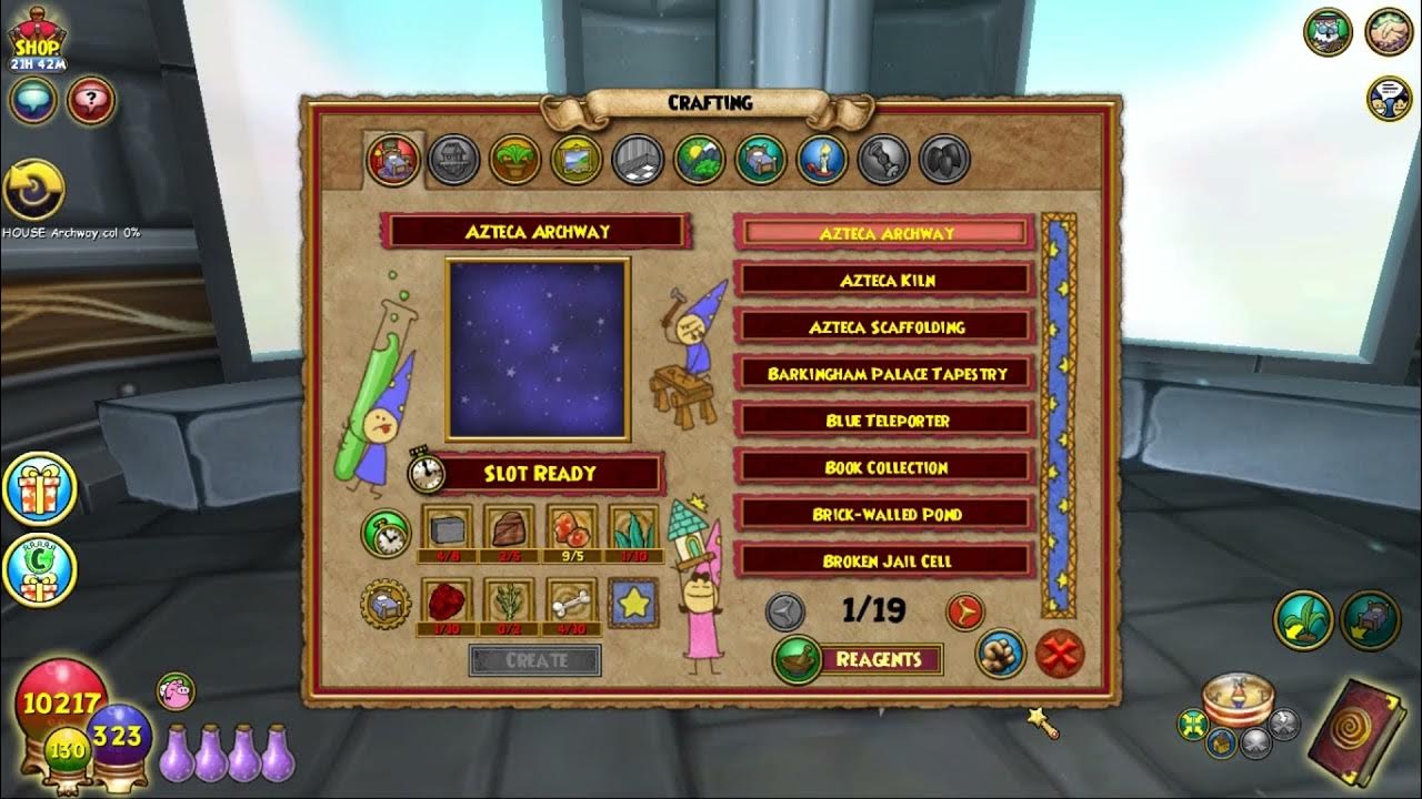 Wizard101 Crafting Tapestry To The Bazaar YouTube