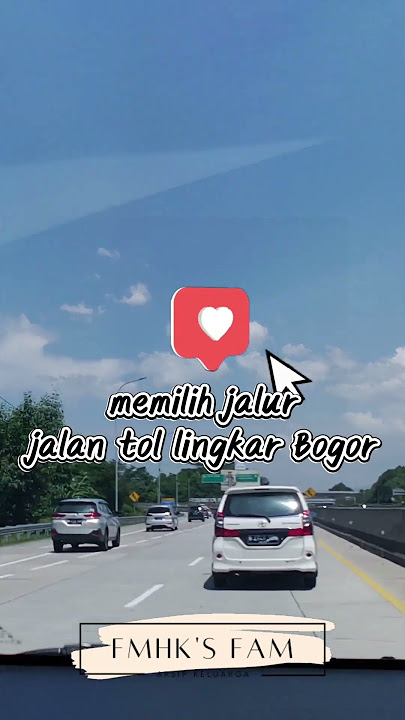 Part 2 Jalan-jalan ke kota Bogor dari tol Jagorawi KM 35,8 menuju GT Sentul Selatan 1 #shorts