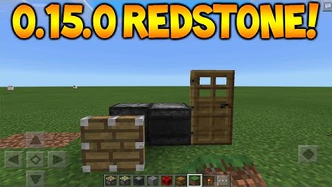0.15.0 NEW REDSTONE FEATURES!! - Minecraft Pocket Edition Sticky Pistons + Observer Tutorial