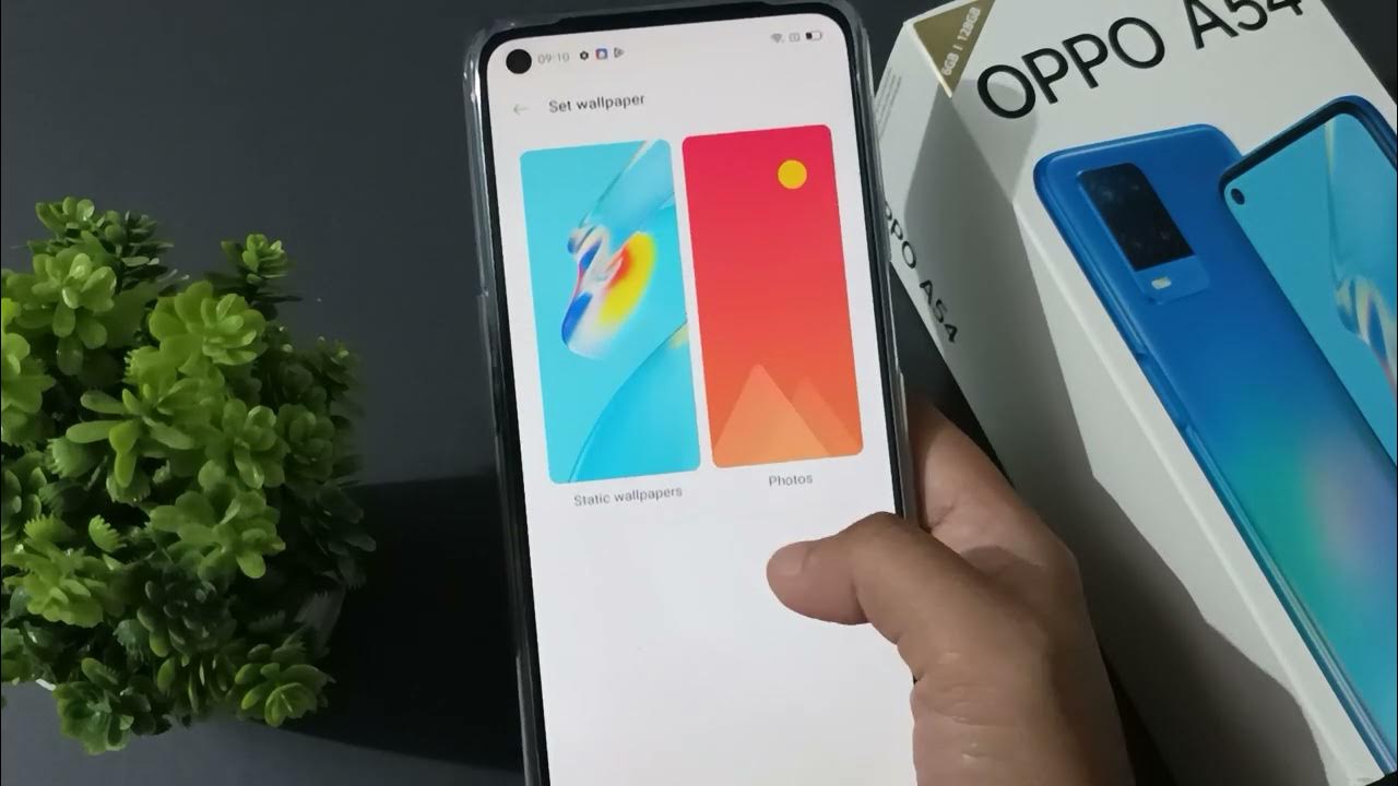 how to set wallpaper from gallery oppo A54, oppo wallpaper setting