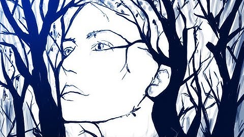 PHOTOSHOP "Drawing the trees to create the face"