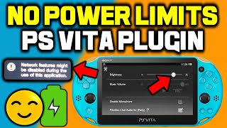 PS Vita NoPowerLimits Plugin! Fixes 77% Brightness & WLAN!