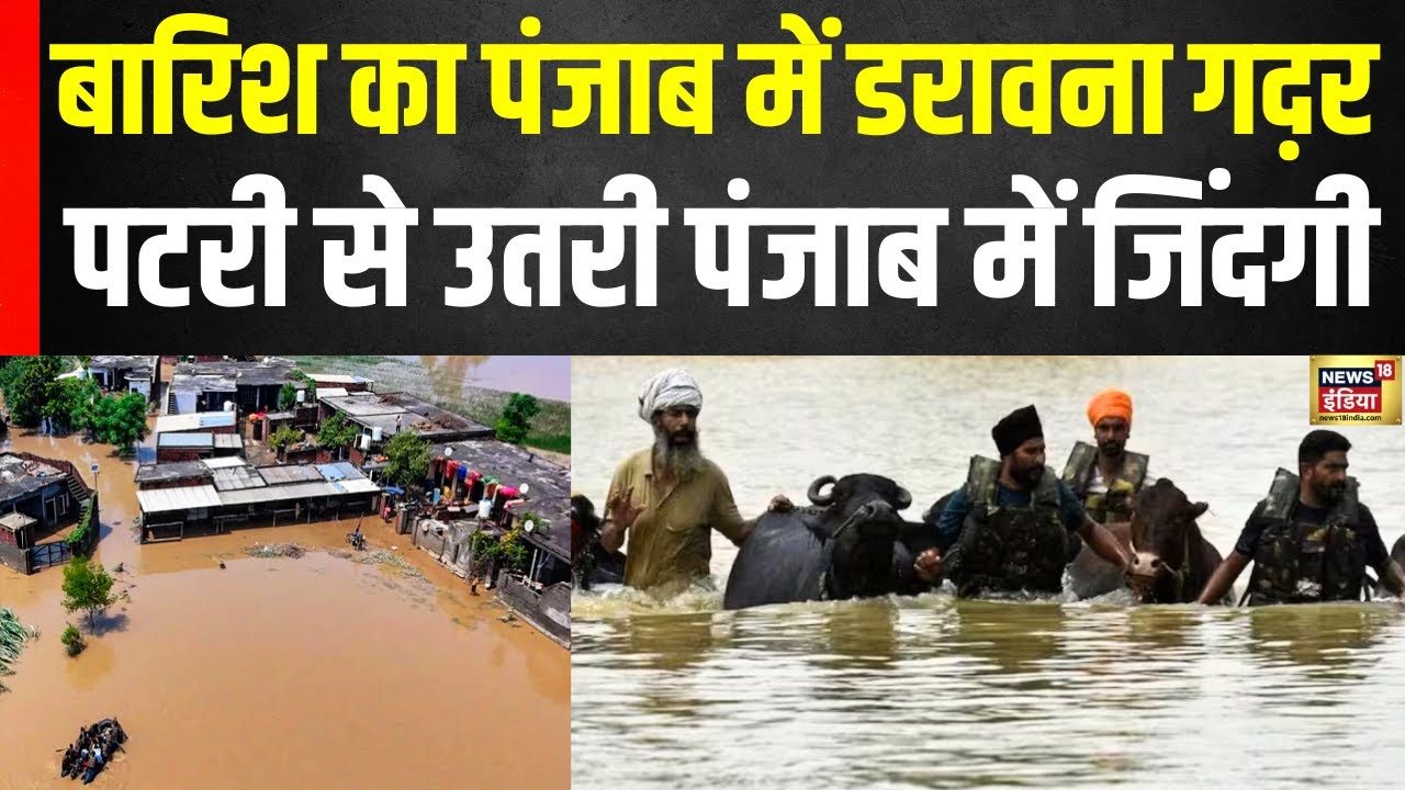 बारिश का Punjab में डरावना गद़र! Pakistan के पंजाब में बाढ़ से तबाही | Flood News