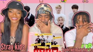 Kpop boy band ,Stray Kids Competes In Our Super Weird Acting Test  REACTION