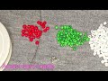 طريقة عمل كوليه الكريز من خرز التفسيرة ||DIY How to make a collet of cherry-shaped beads