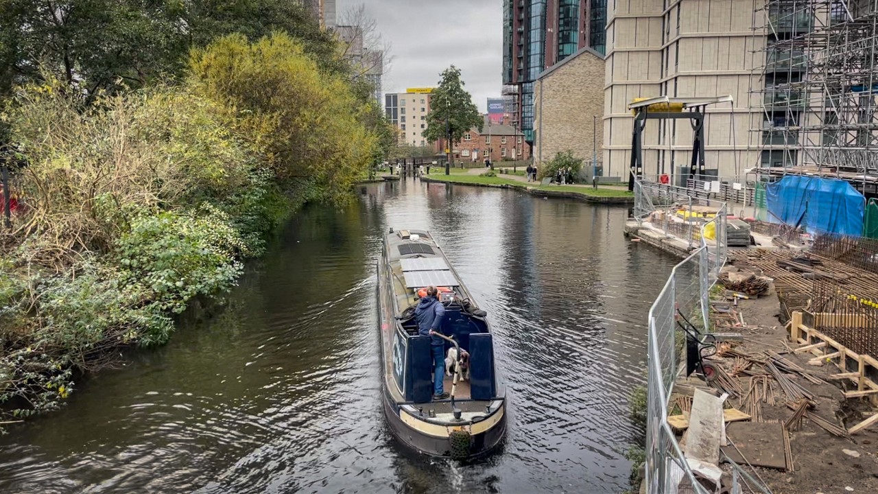 Taking our Narrowboat into Manchester!