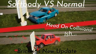 Softbody VS Normal Vehicles | Head On Crashes ish... | Brick Rigs New Update screenshot 3