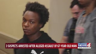 3 suspects arrested after alleged assault of 67-year-old man