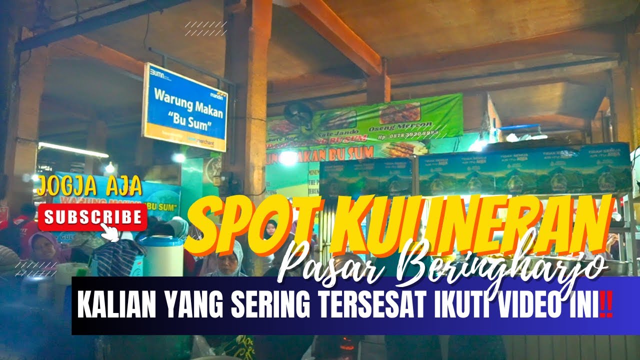 BANYAK YANG BELUM TAU BAGAIMANA CARA MENUJU SPOT KULINERAN PASAR BERINGHARJO JOGJA? INI TUTORIALNYA