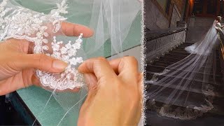 Making a Beautiful CathedralLength Wedding Veil