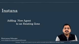 Adding an instana agent to Zone