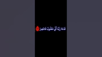 فدعا ربه أني مغلوب فانتصر....|ماهر المعيقلي ♥️ تلاوة تخطف الانفاس 🥹