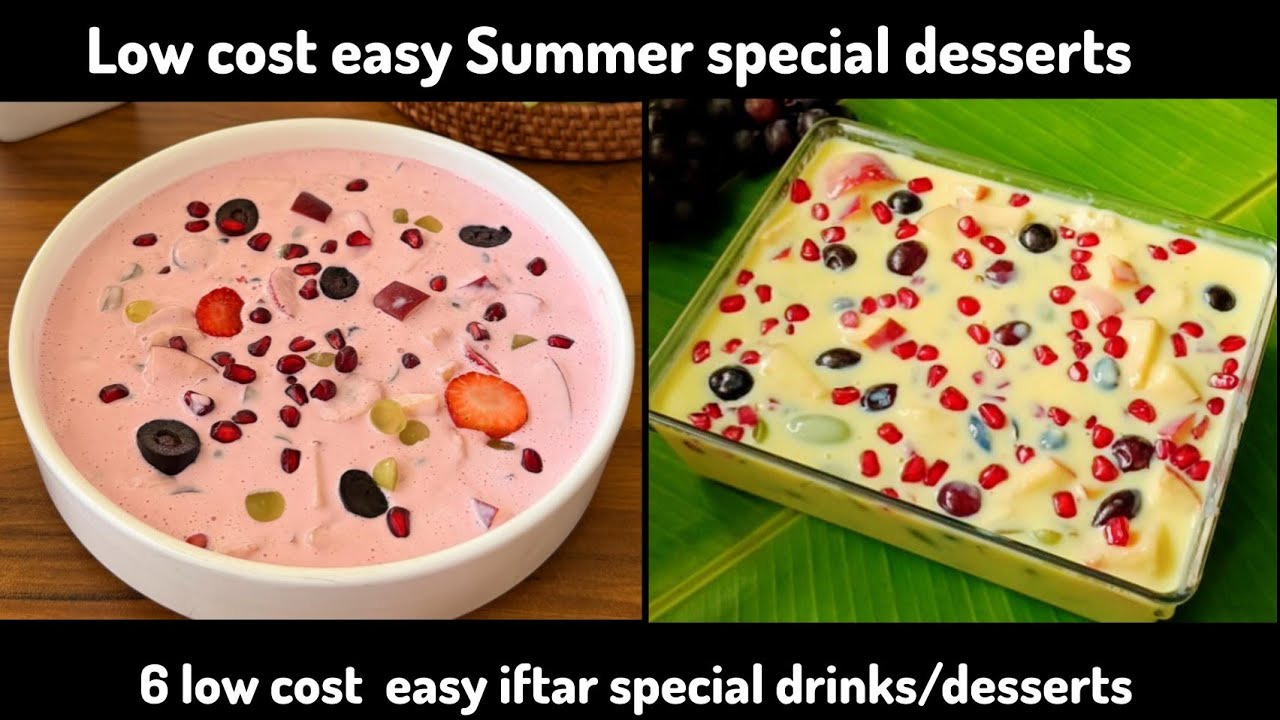 8 недорогих новых напитков/десертов для ифтара | летние напитки | рецепт заварного крема | рецепт...