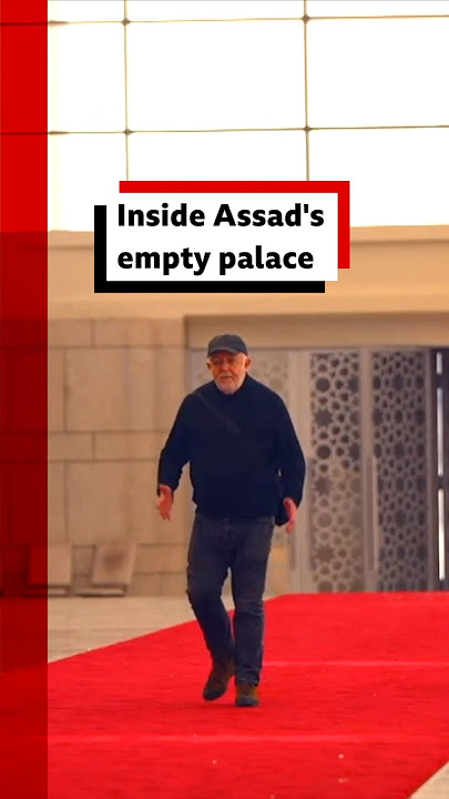 BBC News goes inside former Syrian President Bashar al Assad's empty palace. #Syria #BBCNews