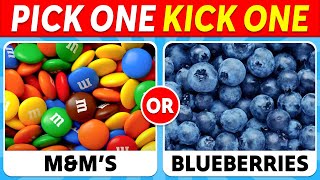 Pick One Kick One - JUNK FOOD vs HEALTHY FOOD 🍟🥗 screenshot 5
