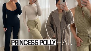 Cozy Winter clothing haul🤎 best basics! princess polly