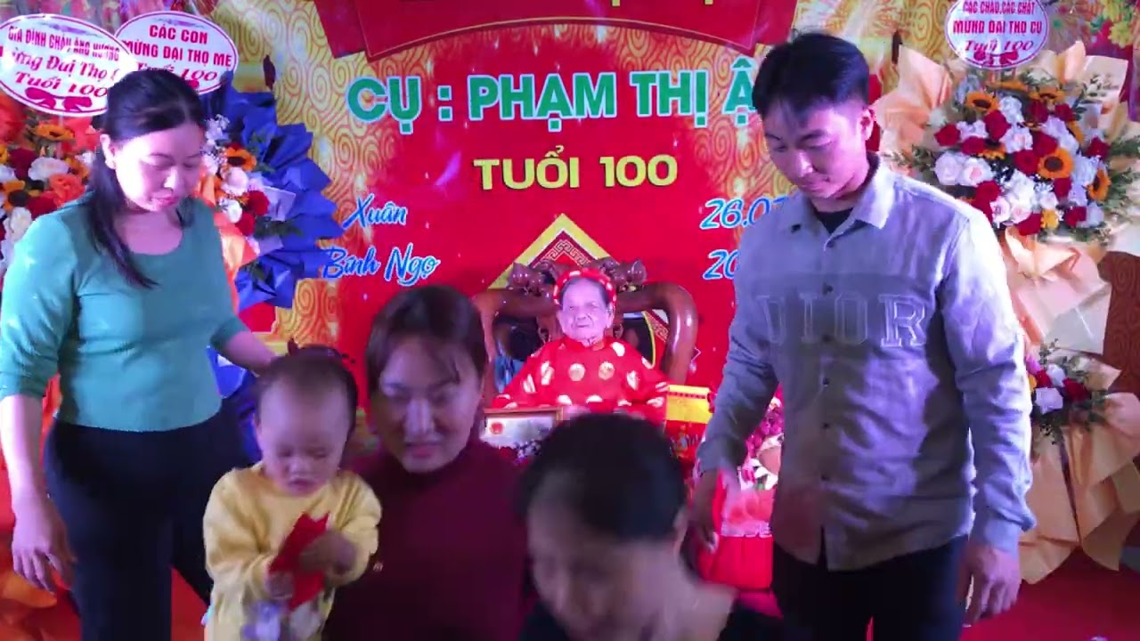 LỄ MỪNG ĐẠI THỌ CỤ PHẠM THỊ ẬN 100 TUỔI 