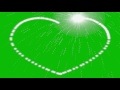 Green Screen Heart Love Effect sparkles HD / Футаж Сердце Эффект рамка Хромакей