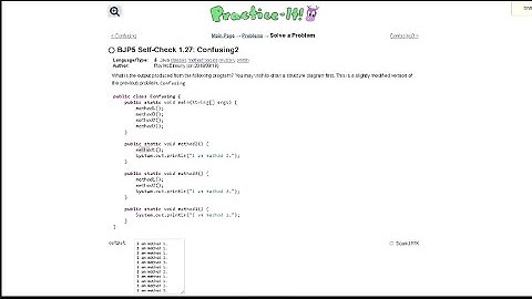 Java Practice-it Introduction to Java Programming | Self-Check 1.27 Confusing2