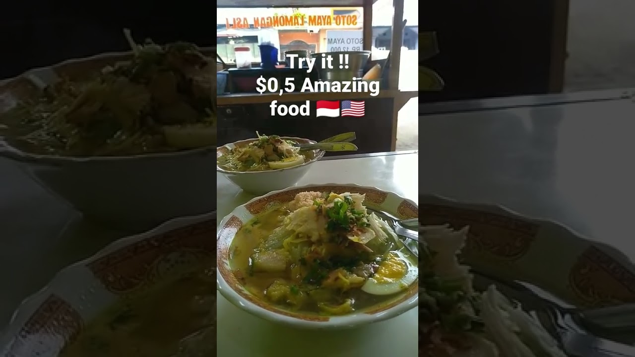 MUST try food if you go to Indonesia ‼️ only $0,5 YOU MUST TRY IT 🤩 