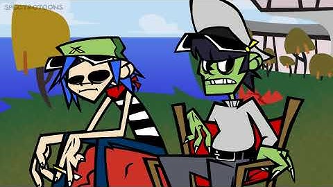 Murdoc and 2D Explain how Gorillaz met