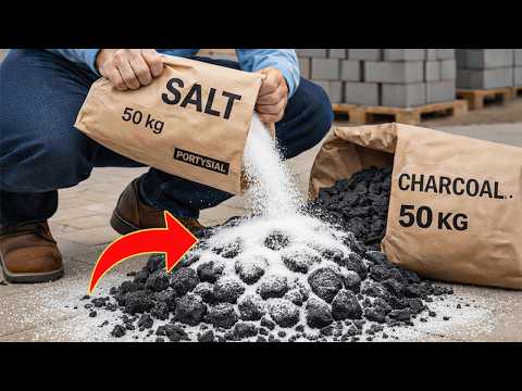 فيديو Mix Charcoal with Salt see what most people don"t even imagine happens!