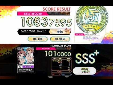 【オンゲキ R.E.D PLUS】only my railgun［MASTER］