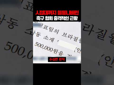 ㅅ접대까지 들통나버린 축구 <strong>협회</strong> 충격적인 근황