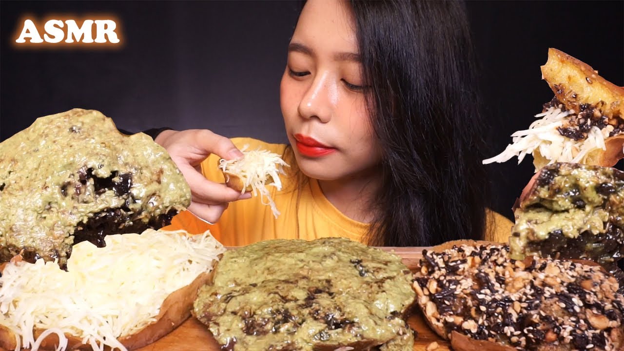 ASMR MARTABAK MANIS Mevvah Dubai Chocolate Pistachio Kunafa (Indonesian Pancake) | Eating Sounds