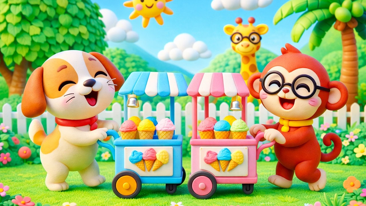 XE KEM SẮC MÀU REMIX - Liên Khúc Nhạc Thiếu Nhi Con Khỉ, Chú Cún Remix Sôi Động Bé Nghe Không Chán