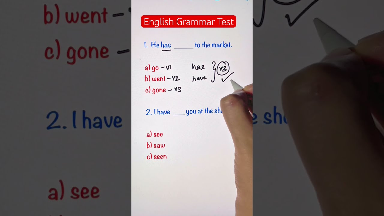 English Grammar Test Has Or Have
