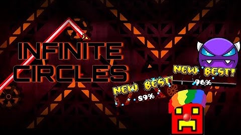 Infinite circles (easy demon) by "Stator" ALL COINS | Geometry Dash