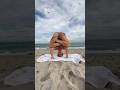 Beach Lotus Flow! #yogashorts #beachyoga #flexibility