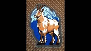 Tufting a Glacier Park Mountain Goat Rug Kalispell, Montana