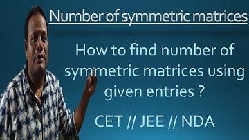 number of symmetric matrices