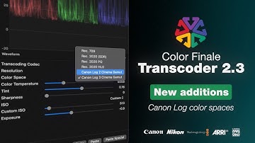 Convert Canon raw video into log with the new Color Finale Transcoder 2.3 Update
