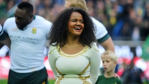 Lana Crowster sings The South African National Anthem