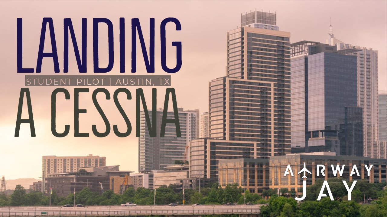 LANDING a Cessna 172 into a Charlie Airport (KAUS) Austin-Bergstrom. | ATC Audio