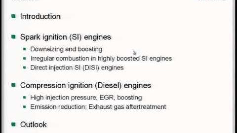 Internal Combustion Engines in Europe - Past, Present, Future