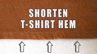 How to Shorten the Hem on a T-Shirt